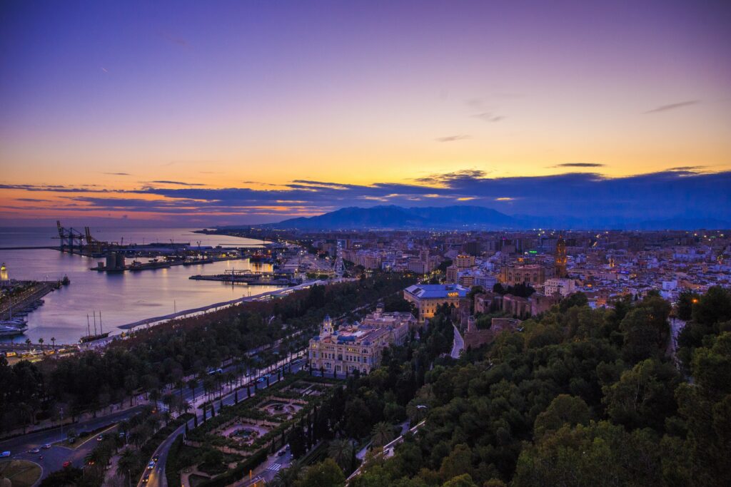 how many days in malaga - view of Málaga city centre