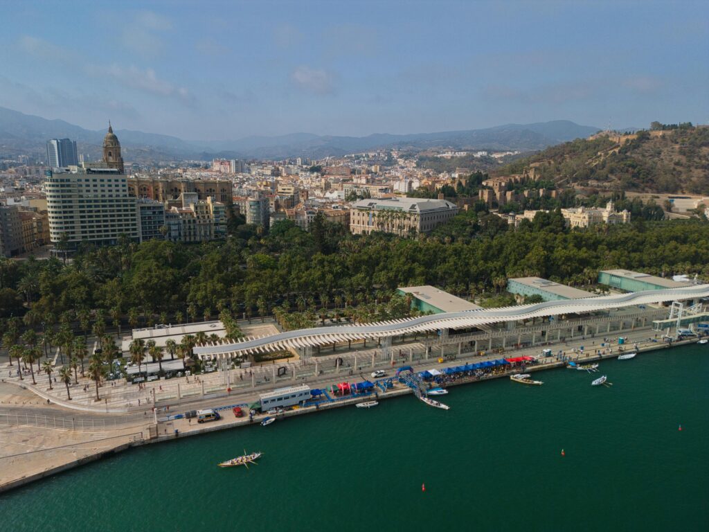 is malaga worth visiting - view of Málaga cathedral and historic centre from above